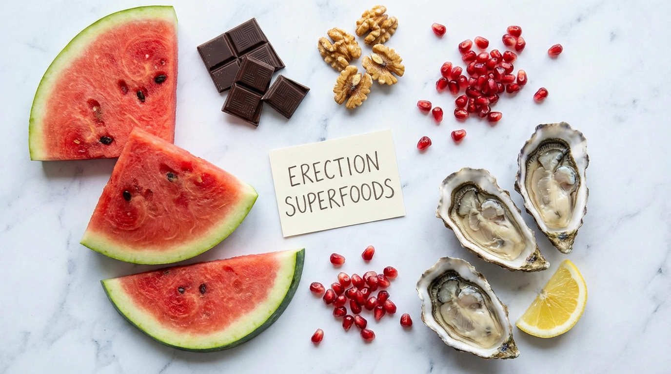 TOP 7 potravin pro pevnou erekci, které máte běžně v lednici